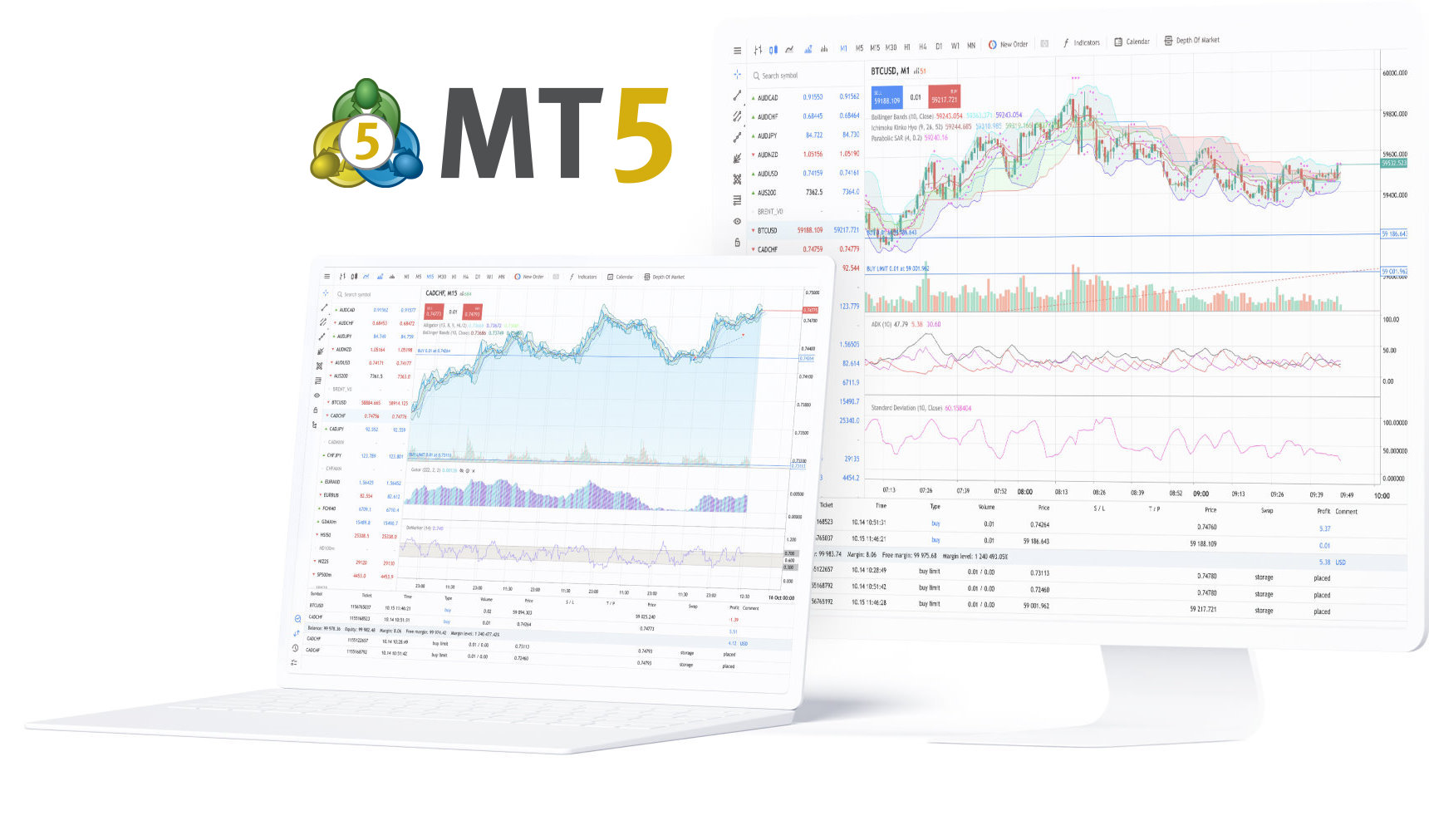 MT5中文版多资产报价观察界面