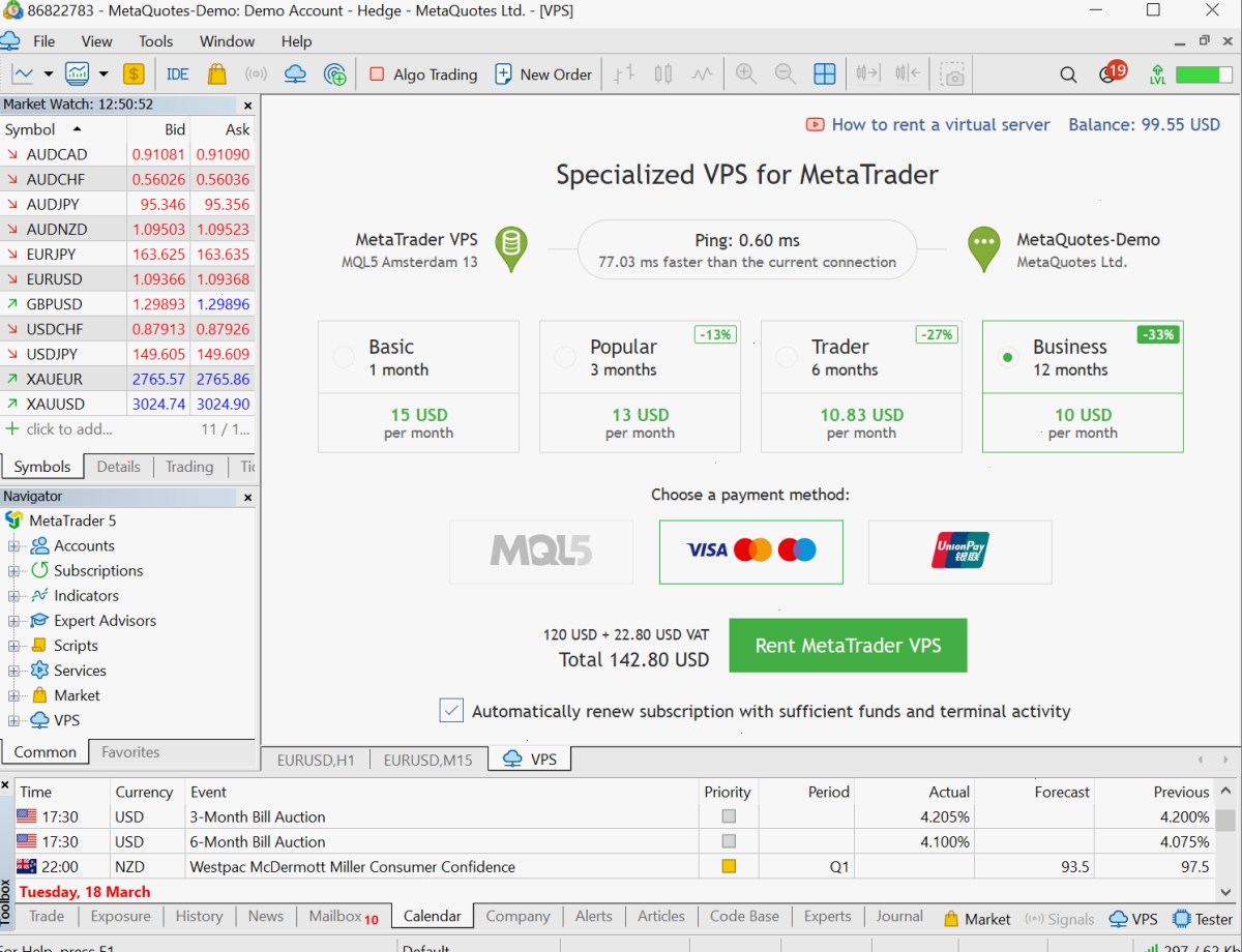 新增了 12 个月 VPS 租赁选项